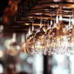 hanging wine glasses - Serrato's Steakhouse, Restaurant for Fine Dining in Franklin, TN